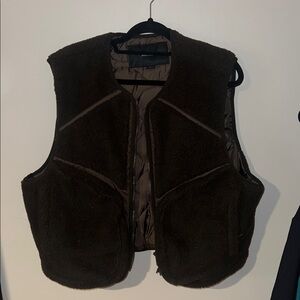 Men's Brown Fleece Vest